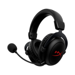 Casti gaming wireless HyperX Cloud II Core, DTS Headphone:X Spatial Audio, autonomie bateria pana la 80 de ore, dongle 2.4GHz, spuma cu memorie, microfon detasabil, PC, negru