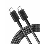 Cablu alimentare si date Anker, USB Type-C (T) la USB Type-C (T), 0.9m 240W, invelis nylon, braided, negru, "A81D5H11" (timbru verde 0.03 lei) - 0194644125592