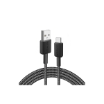 Cablu alimentare si date Anker, USB-A (T) la USB Type-C (T), 0.9m rata transfer 480 Mbps, invelis nylon, braided, negru, 