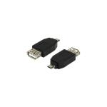 ADAPTOR LOGILINK, pt. smartphone, Micro-USB 2.0 (T) la USB 2.0 (M), negru, 