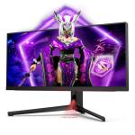 MONITOR AOC AG344UXM 34 inch, Panel Type: IPS, Backlight: MiniLED, Resolution: 2560x1440, Aspect Ratio: 21:9,  Refresh Rate:170Hz, Response time GtG: 1ms, Brightness: 1000 cd/m², Contrast (static): 1000:1, Contrast (dynamic): 80M:1, Viewing angle: 178º(R/