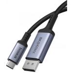 CABLU video Baseus, USB Type-C (T) la DisplayPort (T), 1.5m, rezolutie maxima 8K UHD la 60 Hz, negru 