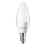 Bec LED Philips B35, E14, 5.5W (40W), 470 lm, lumina calda (2700K), dimabil, mat
