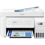 Multifunctional inkjet color Epson EcoTank CISS L5316, culoare: alb, dimensiune A4(Printare,Copiere, Scanare, Fax), printare borderless, viteza 33ppm alb-negru, 15ppm color, rezolutie 5760 x 1440 dpi, alimentare hartie 100 coli, ADF 30 coli, scanner CIS, 