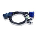 CABLU KVM ATEN cablu 3 in 1, conector tip USB (T) x 2 | VGA (T) x 2 | 3.5 mm Jack (T) x 2, 