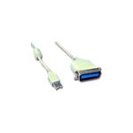 CABLU USB GEMBIRD adaptor, USB 2.0 (T) la Paralel (Centronics 36-pin), 1.8m, conecteaza port USB cu imprimanta cu port paralel, alb, 