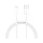 CABLU alimentare si date Baseus Superior, Fast Charging Data Cable pt. smartphone, USB la Lightning Iphone 2.4A, 2m, alb 