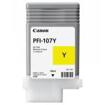 Cartus cerneala Canon PFI-107Y, yellow, capacitate 130ml, pentru Canon iPF680/685, iPF780/785, iPF670/770