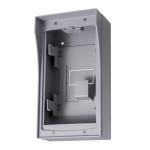 Carcasa de montat pe perete Hikvision pentru seria DS-KV8X02-IM, cod DS-KAB01; Stainless steel material. Convenient design available for thewall mounting of the villa door station (DS-KV8X02-IM). No insulation.