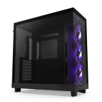 CARCASE NZXT H6 Flow RGB, Compact Dual-chamber, MiddleTower, Negru 