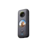 Camera video sport Insta360 ONE X2, 5.7K, 360°, Waterproof(pana la 10 metri), 4 microfoane, Mod Steadycam, InstaPano, Slow Motion, capacitate acumulator 1630 mAh, culoare neagra