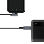 CABLU alimentare si date LOGILINK, pt. smartphone, USB 2.0, USB Type-C (T) la USB Type-C (T) la  90 grade, 3m, PD 100W, 2 x ecranat, plastic, negru, 