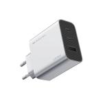 INCARCATOR retea Cuktech 2C1A Quick Charge 65W, 2 x USB Type-C Output, 1 x USB, argintiu "CUK0A15CEUSL" (timbru verde 0.18 lei)