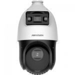Camera de supraveghere IP Speed Dome 4MP Hikvision DS-2SE4C425MWG-E, lentila: [Bullet channel]: 2.8 mm; [PTZ channel]: 4.8 to 120 mm, 25 × optical, Iluminare: [Bullet channel]: 0.0005 Lux @ (F1.0, AGC ON), 0 Lux with light;[PTZ channel]: Color: 0.005 Lux 