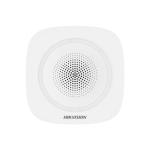 Sirena interior wireless AX PRO Hikvision DS-PS1-I-WE(Blue Indicator); 868MHz two-way Tri-X wireless technology, distanta comunicare RF: 1600m in camp deschis, nivel sonor: 90 la 110dB, 3 tipuri de sonerii de alarma: alarma la efractie, alarma la incendiu