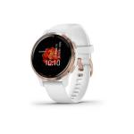 Ceas Smartwatch Garmin Venu 2S, GPS Wi-Fi, Rose Gold + White