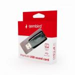 GEMBIRD SC-USB2.0-01 Gembird Premium USB sound card, Virtus Plus