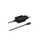 Samsung 25W Travel Adapter (w/o cable) 1xUSB Type-C Black (bulk)