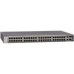 Netgear GS752TX-100NES NETGEAR ProSafe S3300-52X - Switch - managed - 48 x 10/100/1000 + 2 x 10Gb Ethernet + 2 x SFP+ - rack-mountableThe ProSAFE S3300 52PT Gigabit Stackable Smart Switch is aL2+ web based platform: non-PoE in a 48 port configurat