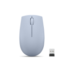 Lenovo 300 Wireless Compact Mouse Frost Blue, Tip: Standard, Rezolutie (dpi): 1000 dpi, Butoane/rotite, 3, Interfata mouse/ Tehnologie: Wireless, Interfata receiver, dongle USB 2.4GHz, Culoare: Albastru, Dimensiune (mm): 97.91 x 57.99 x 32.53 mm, Greutate