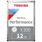 HDD Desktop TOSHIBA X300 CMR (3.5'' 12TB, 7200RPM, 256MB, SATA 6Gbps), bulk