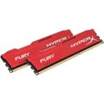 Memorie RAM Kingston HyperX FURY Memory Red, DIMM, DDR3, 16GB (2x8GB), CL10, 1600MHz