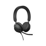 Jabra Evolve2 40, MS Stereo Headset Head-band USB Type-A Black, 