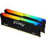 Memorie RAM Kingston Fury Beast, DIMM, DDR4, 16GB, 3200MHz, CL16, 1.35V, Kit of 2