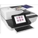 Scanner HP Scanjet Enterprise Flow N9120, dimensiune A3, tip flatbed, viteza scanare: max 120ppm/240ipm, duplex, ADF 200 coli, rezolutie optica 600dpi, rezolutie hardware 600x600dpi, senzor CCD, software: drivere HP Scan, ISIS, WIA, Kofax VRS Pro, Nuance 