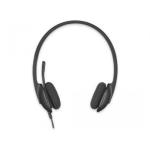 LOGITECH H340 Wired Headset - BLACK