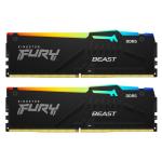 Memorie KINGSTON 64GB DDR5 6000MHz CL30 Dual Channel Kit FURY Beast RGB