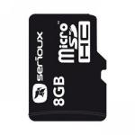 Micro Secure Digital Card Serioux, 8GB, SFTF08AC10, Clasa 10, cu adaptor SDHC
