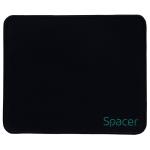 MousePAD SPACER, cauciuc si material textil, 220 x 180 x 2 mm, negru 