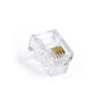 MUFA RJ-11 GEMBIRD pt. cablu telefon, telefon, RJ-11 (T), plastic, 100 buc, "MP-6P4C/100"