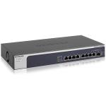 NETGEAR XS508M-100EUS 8-Port 10-Gigabit/Multi-Gigabit Ethernet Unmanaged Switch with 1 SFP+ Ports, Desktop and Rackmount - Black/Grey
