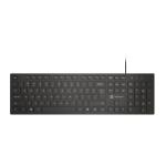 Tastatura Natec Herring Slim, membrana, lungime cablu 150cm, 105 taste, layout ANSI-ISO, negru