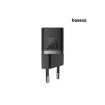 INCARCATOR RETEA Baseus, Quick Charge 30W, 1 x USB Type-C Output 5V/3A (include cablu USB Type-C la USB Type-C de 100W), negru 