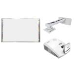 Pachet interactiv-Tabla 95" EVOBOARD IB-95Q6, Videoproiector Vivitek DW770UST, Suport videoproiector Vivitek WM-3