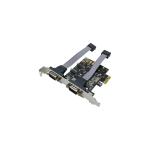 CARD adaptor LOGILINK, PCI-Express la 2 x SERIAL DB9M, "PC0031"