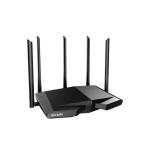 Wireless Router Tenda, RX27PRO;  AXE5700, TRI-Band Gigabit Wi-Fi 6 Router, Standarde si protcoale: IEEE802.3, IEEE802.3u,IEEE802.3ab, interfata: 1*10/100/1000Mbps WAN port, 3*10/100/1000Mbps LAN ports, 5 x Antene externe, Dimensiuni: 261*168*60mm, Viteza 