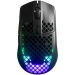 SteelSeries I Aerox 3 Wireless Ghost I Gaming Mouse I Wireless / Ultra lightweight 68g / 200 hour battery life / Dual connectivity (2.4GHz & BT) / TrueMove Air optical sensor / AquaBarrier™ water resistance / RGB