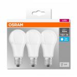 3 Becuri LED Osram Base Classic A, E27, 13W (100W), 1521 lm,lumina neutra (4000K)