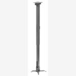 Suport de tavan telescopic Sopar Tapa 23059, inaltime reglabila intre 70-120 cm, suporta pana la 12 kg, grad de inclinare de +/- 20° | +/- 10°, rotatie +/- 10°, din otel, argintiu