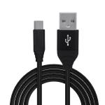 CABLU alimentare si date SPACER, pt. smartphone, USB 3.0 (T) la Type-C (T), Braided,2.1A,Retail pack, 1m, black, 