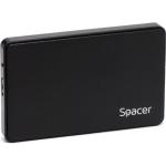 RACK extern SPACER, pt HDD/SSD, 2.5 inch, S-ATA, interfata PC USB 3.0, plastic, negru, 