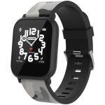 Teenager smart watch, 1.3 inches IPS full touch screen, black plastic body, IP68 waterproof, BT5.0, multi-sport mode, built-in kids game, compatibility with iOS and android, 155mAh battery, Host: D42x W36x T9.9mm, Strap: 240x22mm, 33g