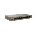 Tenda switch TEG1110PF-8-102W, 9GE+1SFP Ethernet Switch, 8-Port PoE, interfata: 8 * 10/100/1000 Mbps Base-T Ethernet ports (Data/Power), 1 * 10/100/1000 Mbps Base-T Ethernet port (Data), 1 * 100/1000 Mbps Base-X SFP port, standarde retea: IEEE 802.3 IEEE 