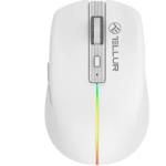 Mouse wireless Tellur Silent Click, interfata USB, rezolutie 1600 DPI, 6 butoane, alb