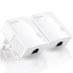 TP-LINK 200Mbps Nano Powerline Ethernet Adapter Kit, Plug and play; Nano Size, HomePlug AV, Twin Pack,  Support Multiple IPTV Streams