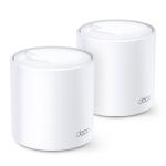 TP-Link AX1800 whole home mesh Wi-Fi 6 System, Deco X20(2-pack); Wireless Standards: IEEE 802.11a/n/ac/ax 5GHz, IEEE 802.11b/g/n/ax 2.4GHz, Signal Rate: 575 Mbps on 2.4GHz, 1200 Mbps on 5GHz, 1024QAM on 2.4GHz and 5GHz, 2 X 10/100/1000 Mbps RJ45 ports, Wo